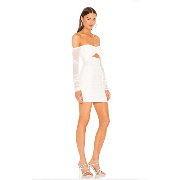 Michael Costello x REVOLVE Paola Mini Dress White - Picture 2 of 3